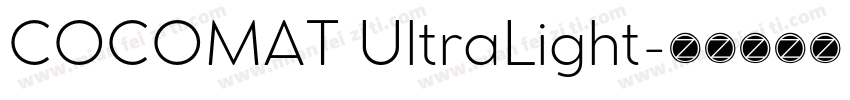 COCOMAT UltraLight字体转换